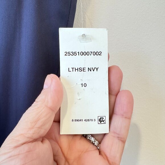 Lauren Ralph Lauren Evening Sleeveless Dress – LTHS Navy, Size 10, New with Tag - Picture 8 of 9